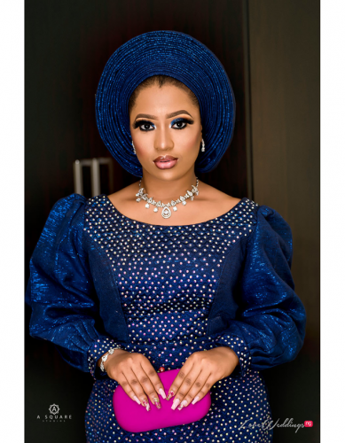 Blue Traditional Bridal Inspiration - LoveweddingsNG