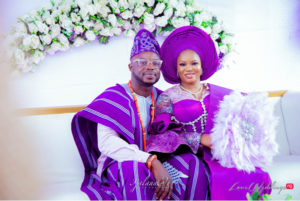 Fadekemi & Oludotun's traditional wedding was all shades of purple | # ...