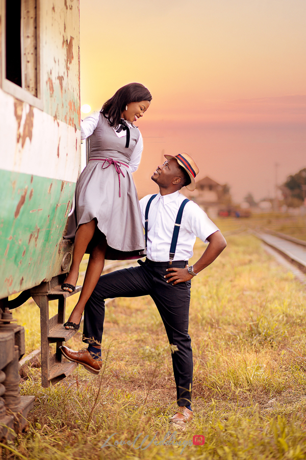 You'll love Ayomide & David's vintage railway-themed pictures ...