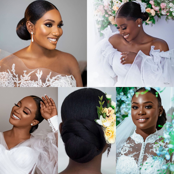 2020 Nigerian African Wedding Trends Low Bun Bridal Hairstyles LoveWeddingsNG