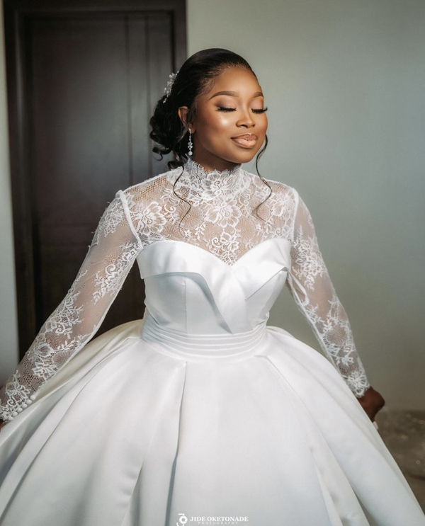 29 Court wedding gown in nigeria ideas | lace dress styles, african lace  dresses, wedding court